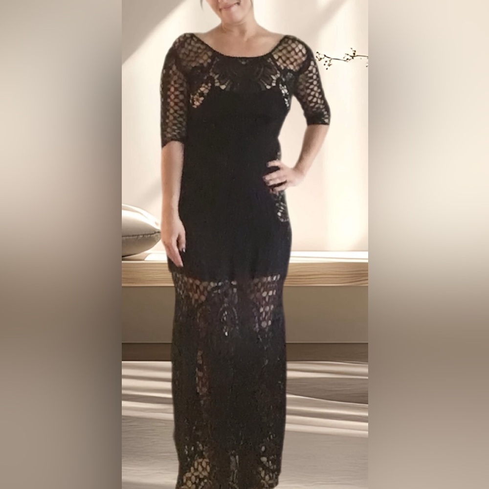 NWT! For Love And Lemons (Nordstrom) Black Lace Dress